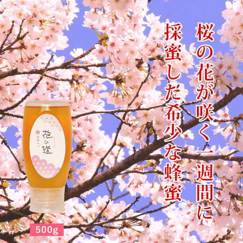 国産はちみつ花の道 早春みつ ハニーボトル 500g